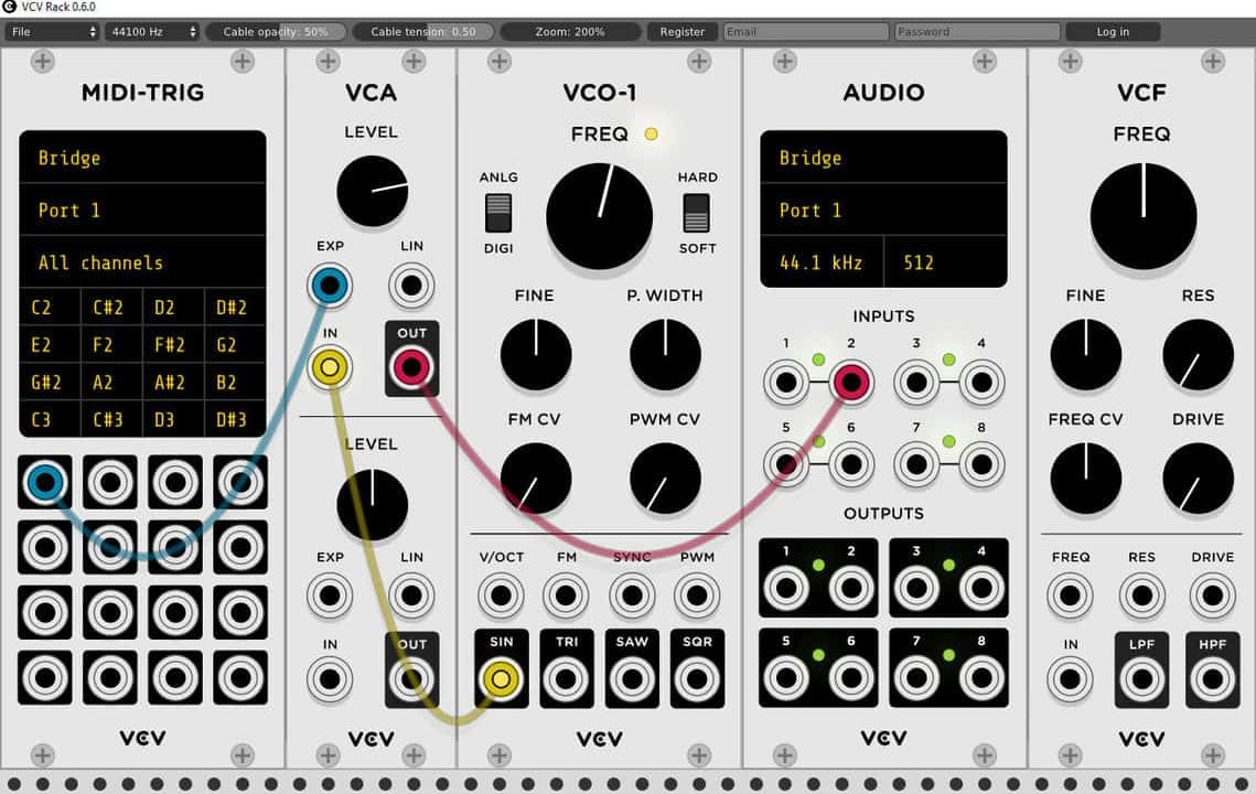 Sintesis Modular VCV Rack PRO AUDIO